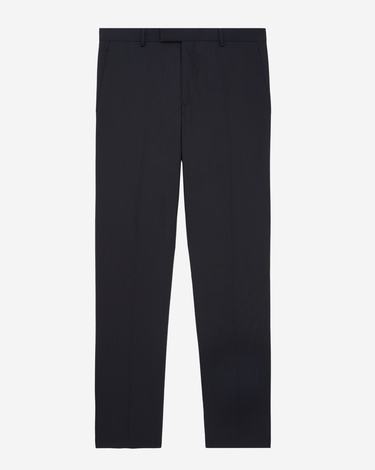 The Kooples MEN DARK NAVY prince of wales navy blue wool suit trousers