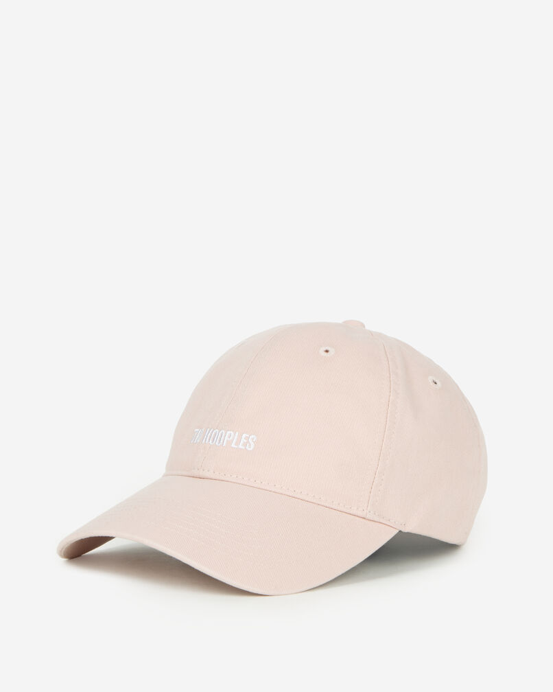The Kooples UNISEX LILA kappe mit logosstickerei in rosa