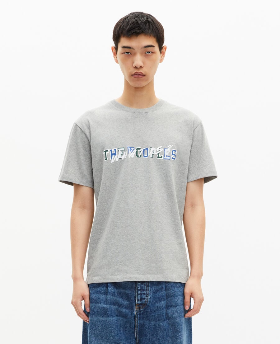 The Kooples MEN GREY MELANGE what is grey t-shirt