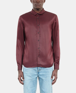 The Kooples MEN BLACK - RED black and red striped shirt