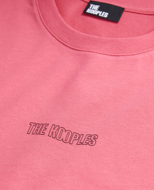 The Kooples MEN OLD PINK men's pink t-shirt with logo