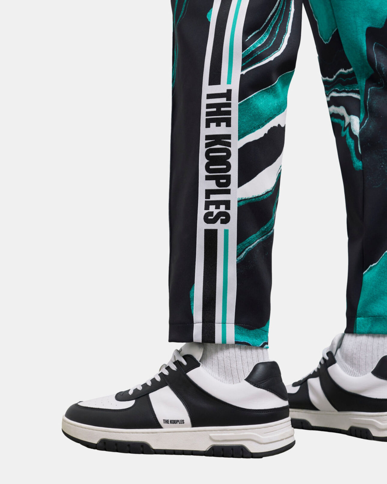 The Kooples HOMME BLACK / GREEN jogging imprimé