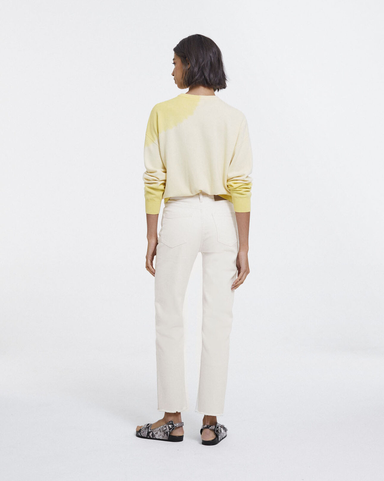 The Kooples WOMEN YELLOW yellow tie-dye effect wool sweater