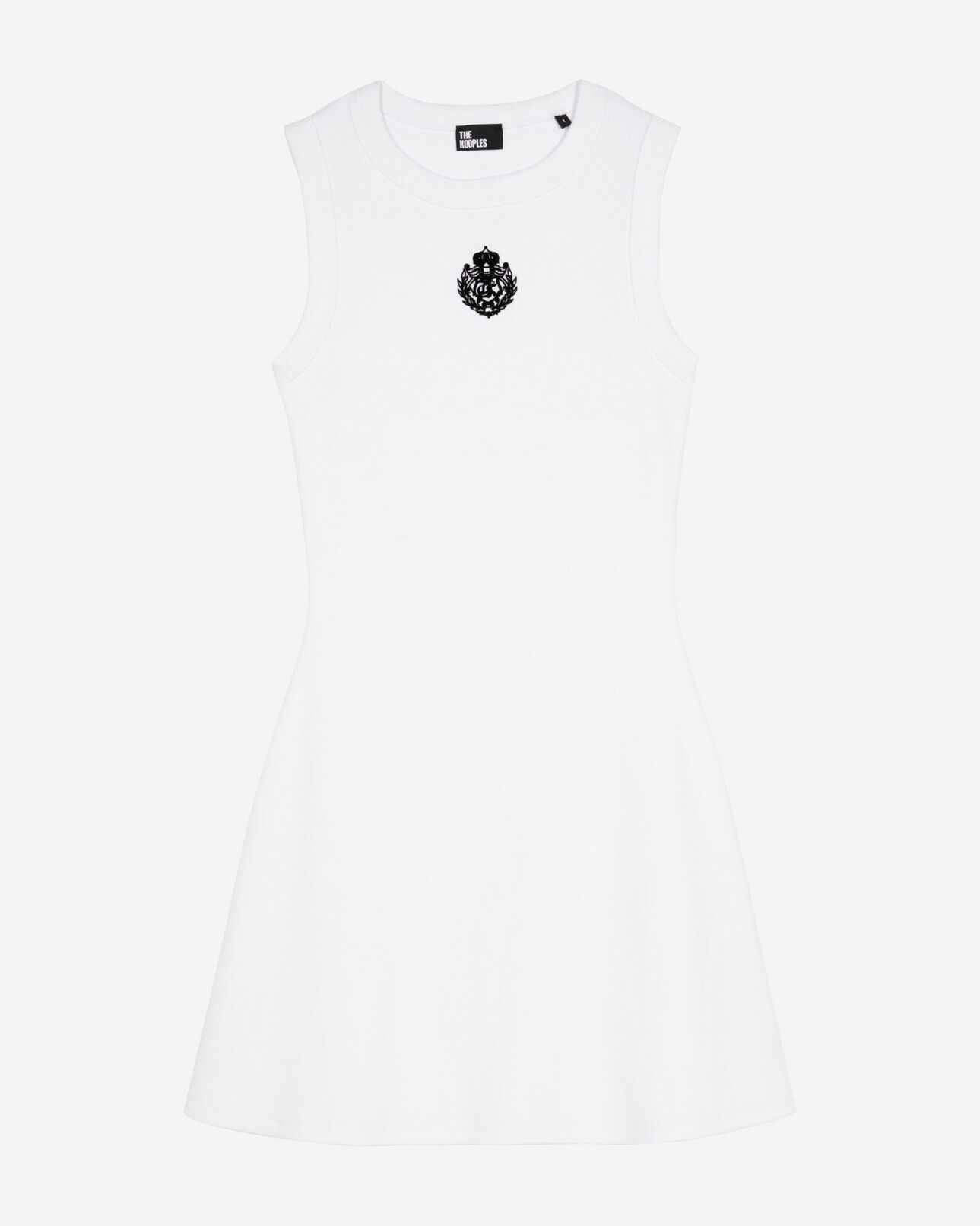 The Kooples WOMEN WHITE short dress with white logo