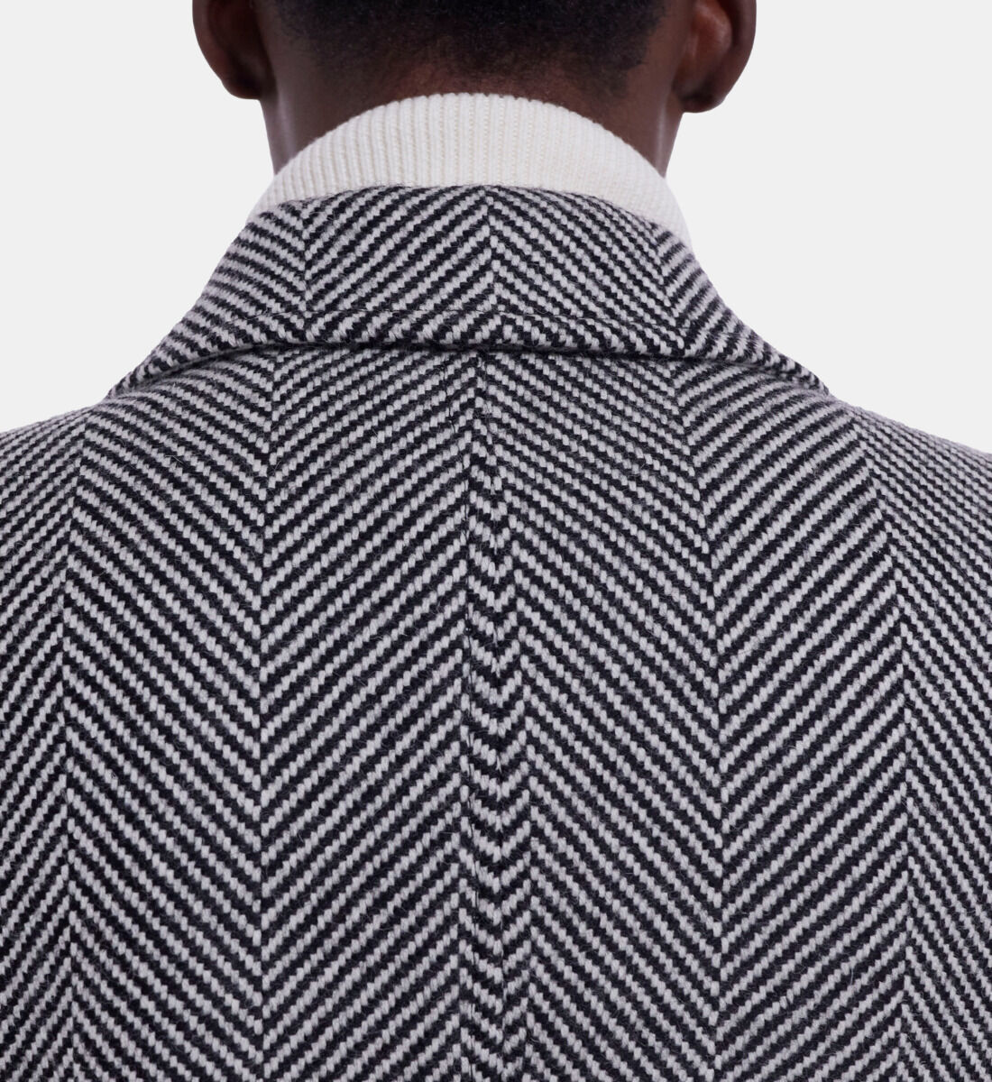 Patterned wool coat cheap