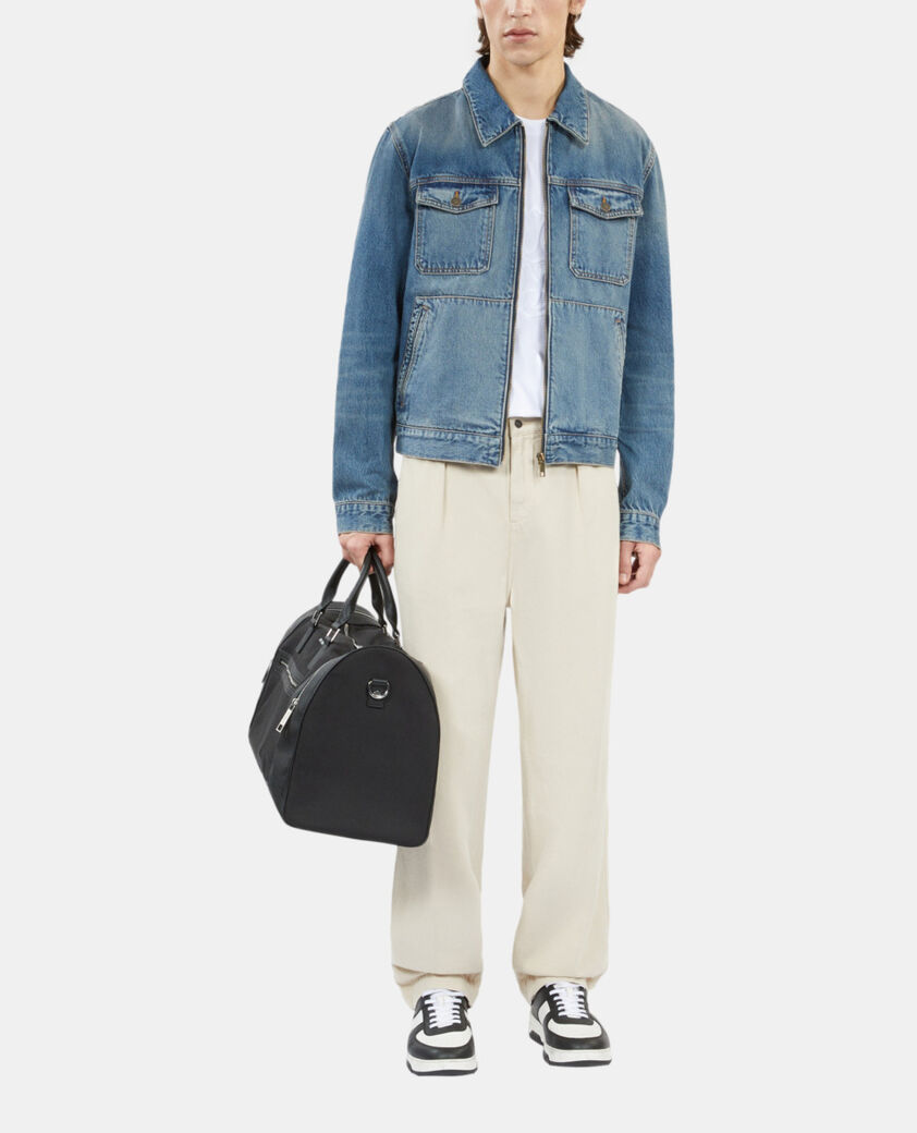 The Kooples HOMME MEDIUM BLUE blouson en denim bleu