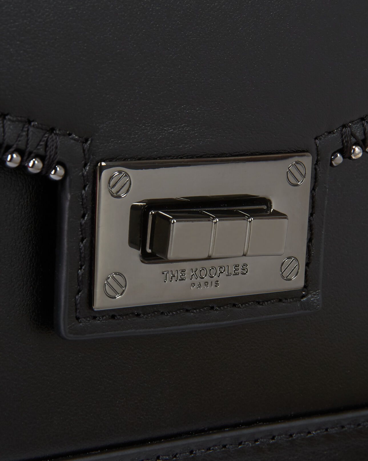 The Kooples WOMEN BLACK small emily bag in black leather