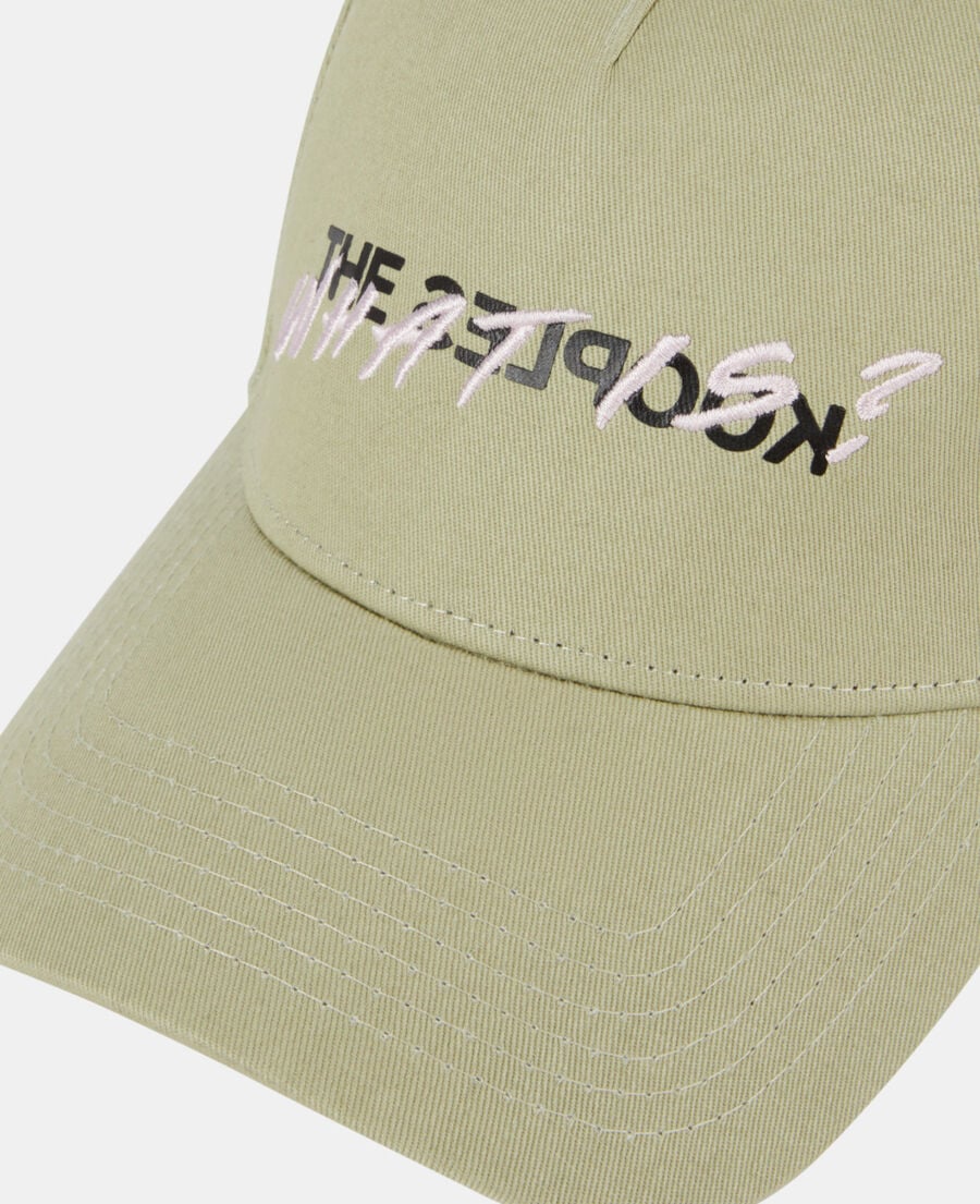 The Kooples MIXED KAKI GREY light green what is cap