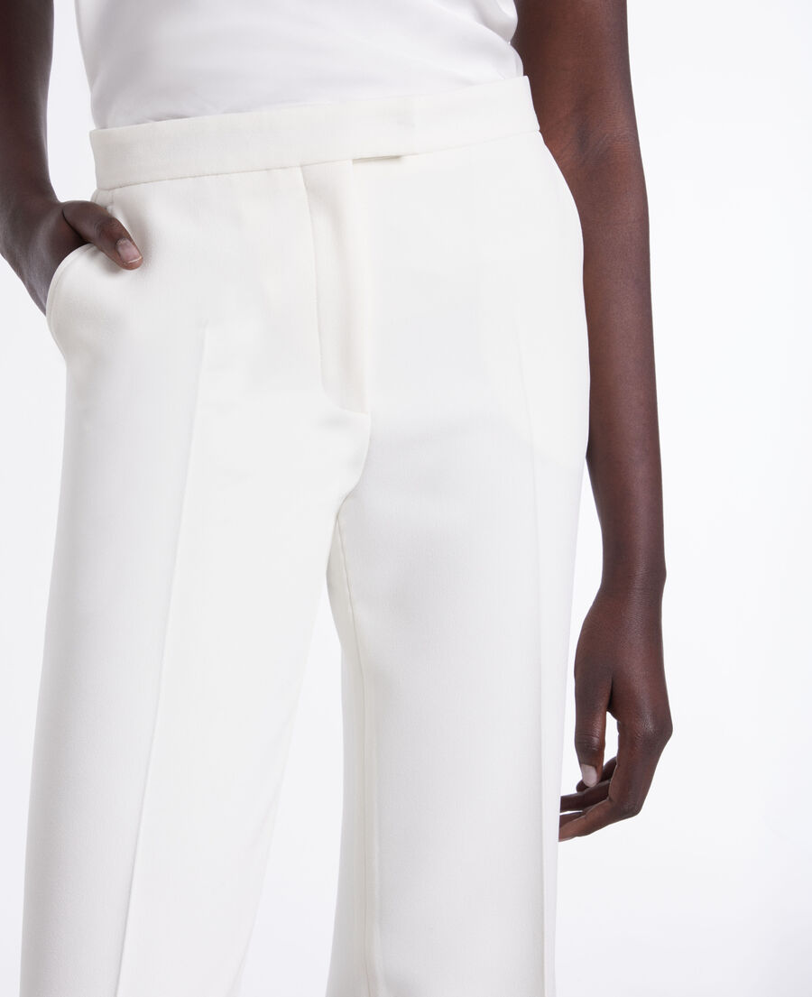 white suit pants