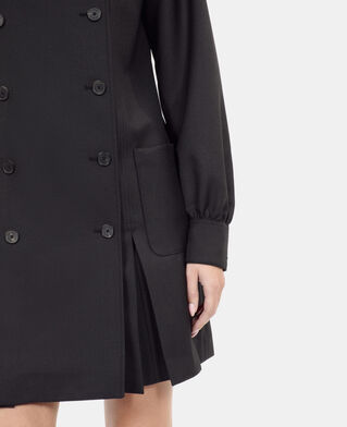 The Kooples FEMME BLACK robe tailleur courte noire