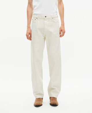 The Kooples HOMME ECRU jean droit écru