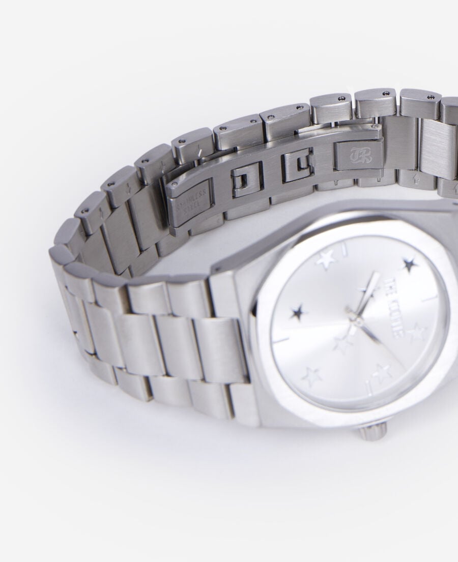 The Kooples MIXTE SILVER montre avec &eacute;toiles argent&eacute;e