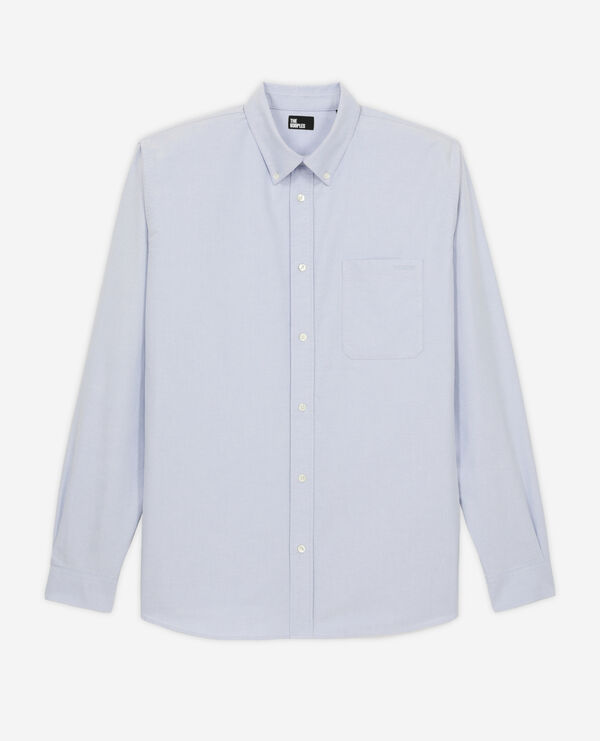 blue cotton shirt