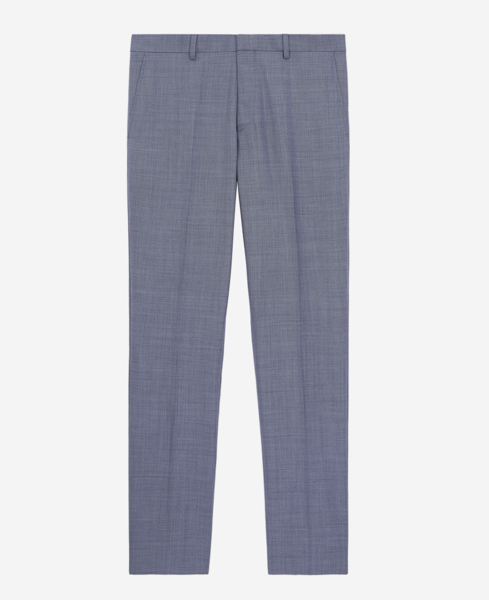 The Kooples HERREN LIGHT BLUE grau-blau karierte anzughose aus wolle