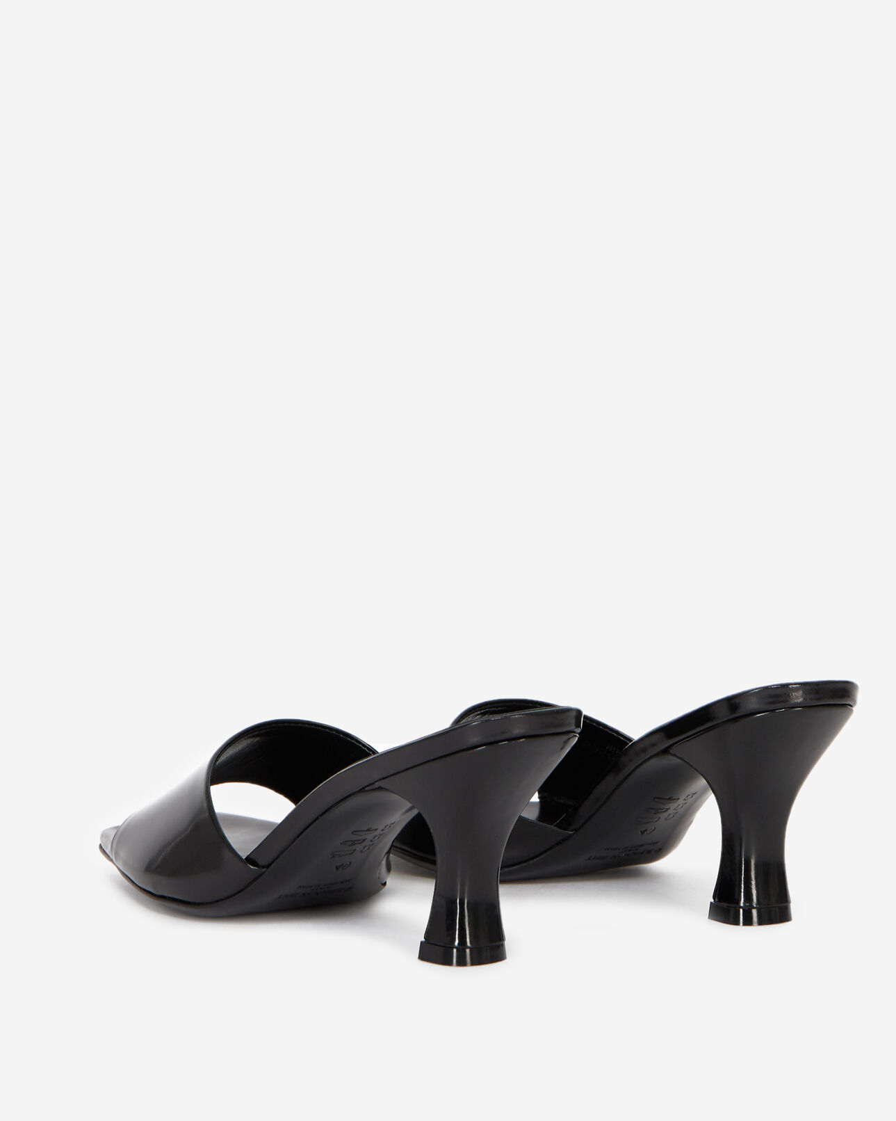 The Kooples FEMME BLACK sandales petit talon noires ouvertes