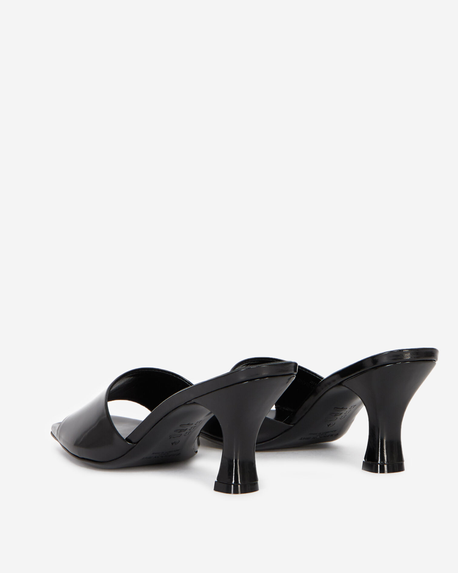 Sandales petit talon noires ouvertes, BLACK, hi-res image number null