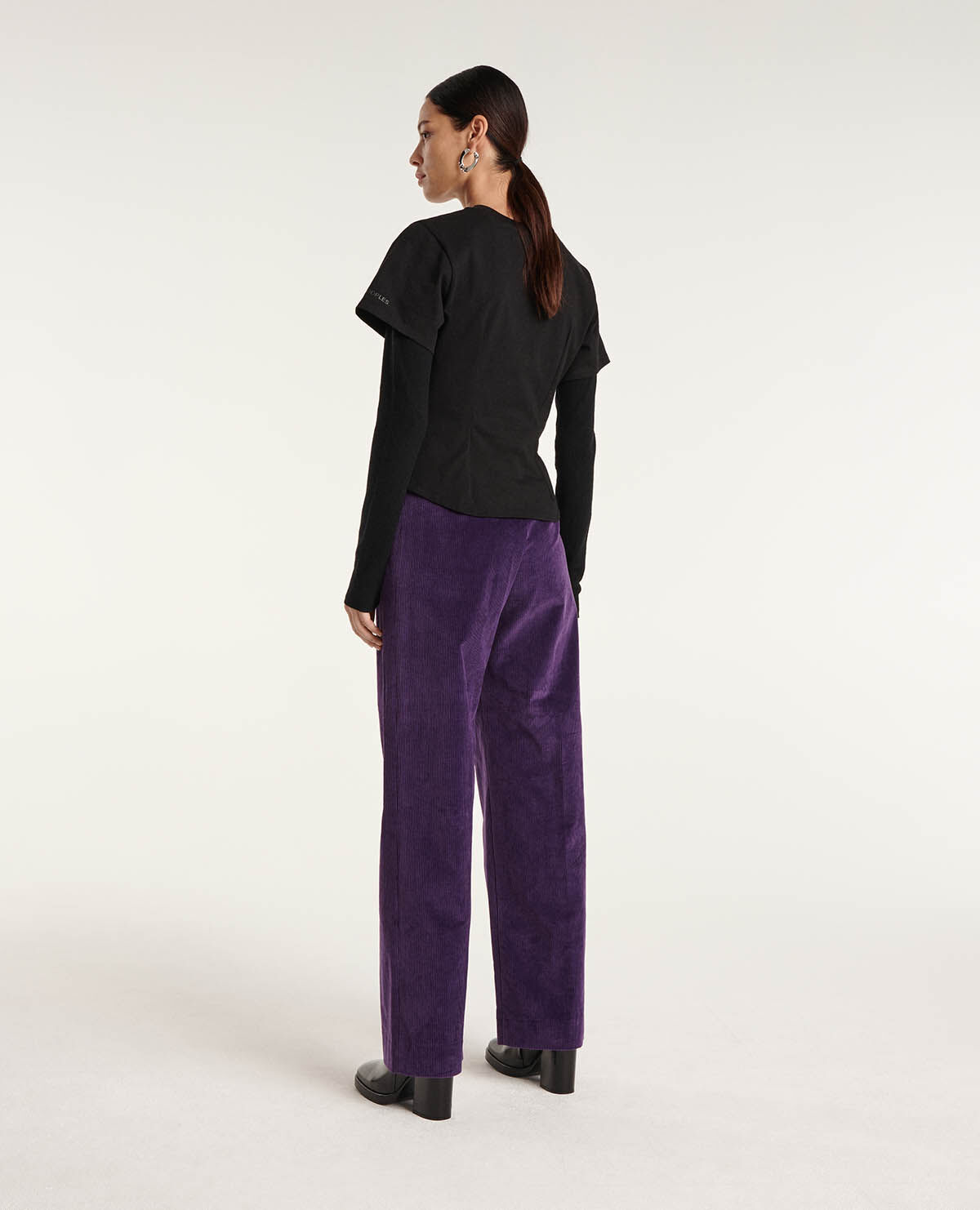 Purple clearance cord pants