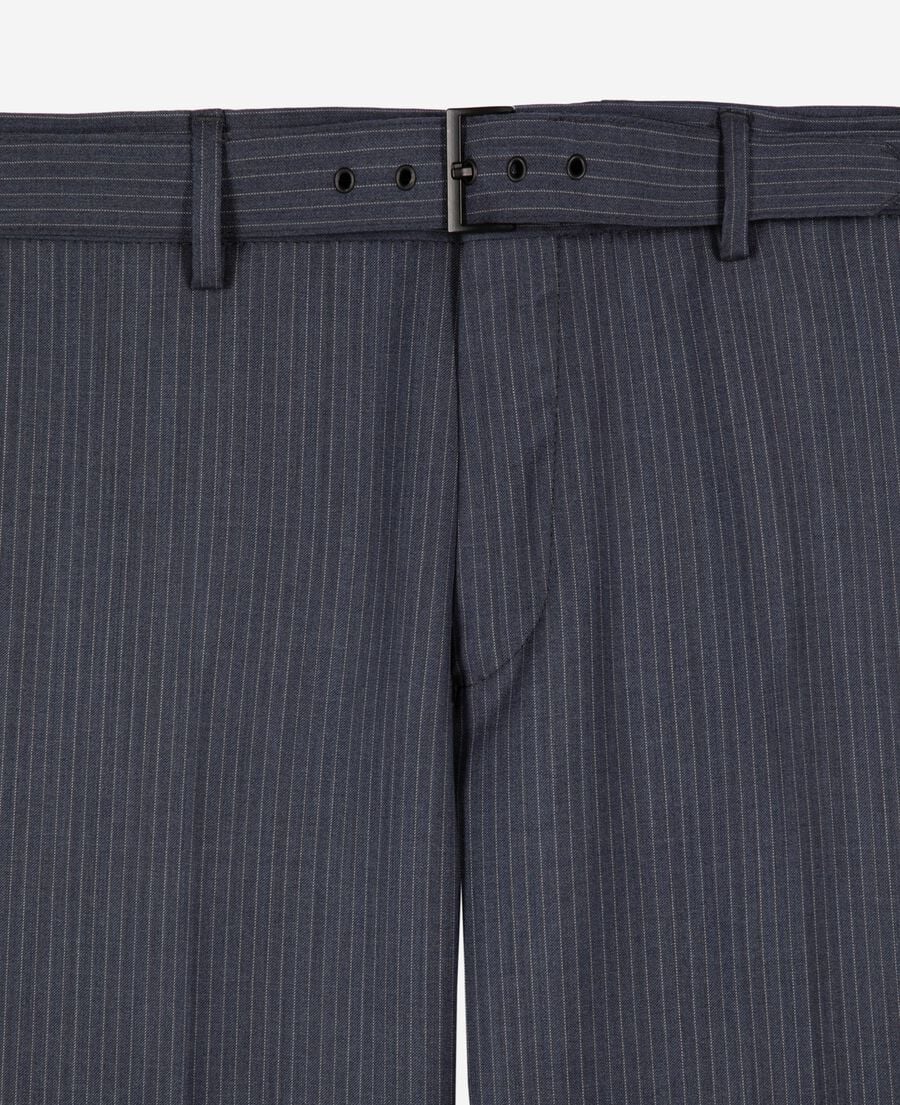 The Kooples MEN BLUE blue pinstripe suit pants