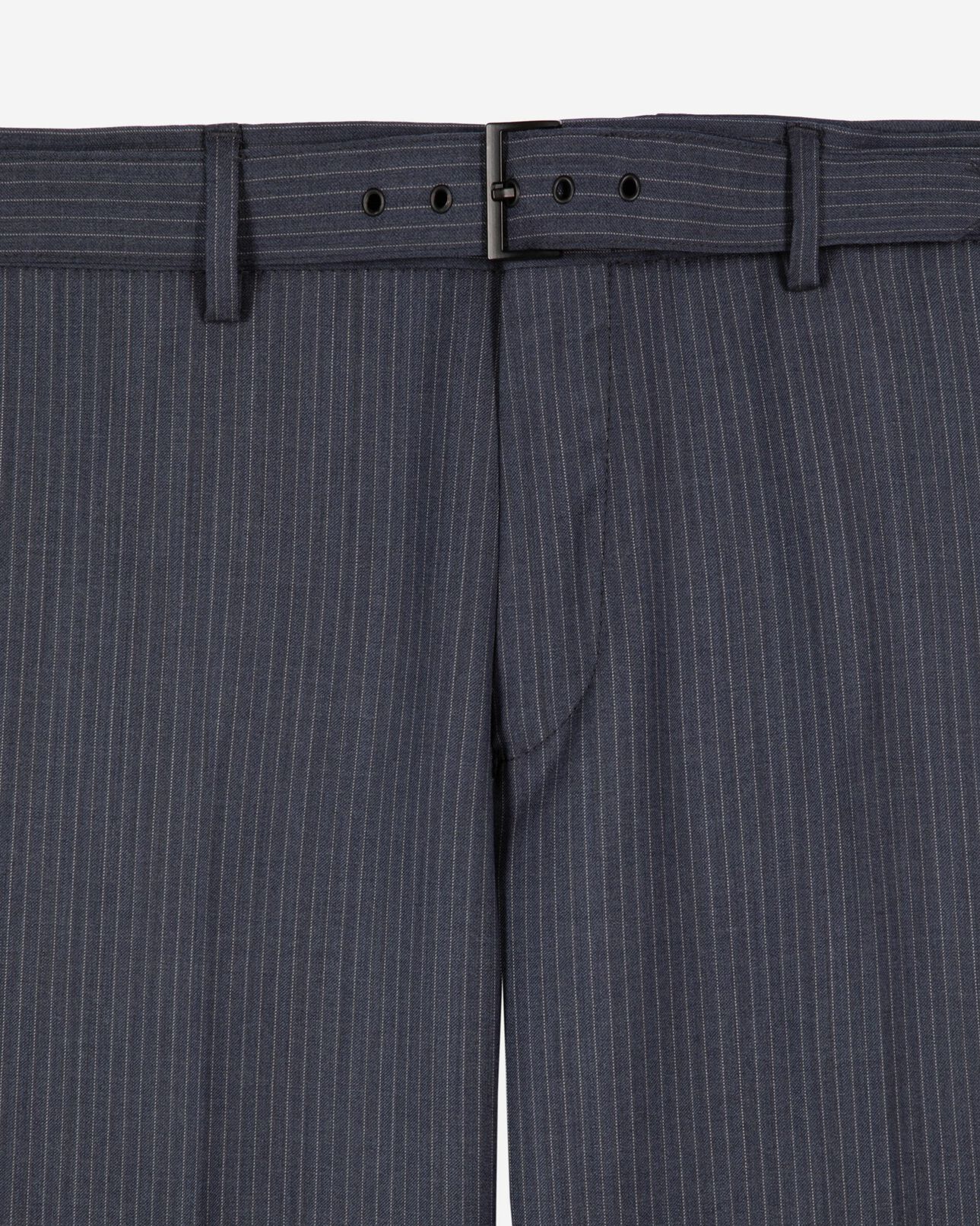 The Kooples HOMME BLUE pantalon de costume à rayures bleu