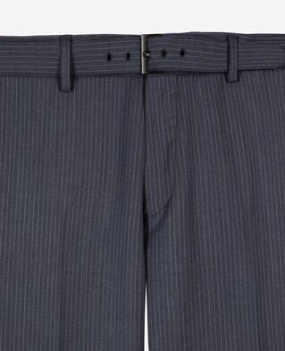 The Kooples HOMME BLUE pantalon de costume à rayures bleu