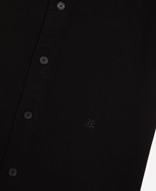 The Kooples HERREN BLACK kurzarmhemd aus schwarzem mesh