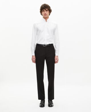The Kooples MEN WHITE white shirt with officer collar