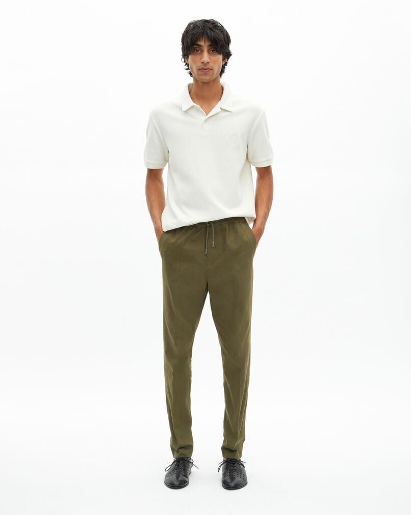 The Kooples HOMBRE KAKI pantalón caqui recto