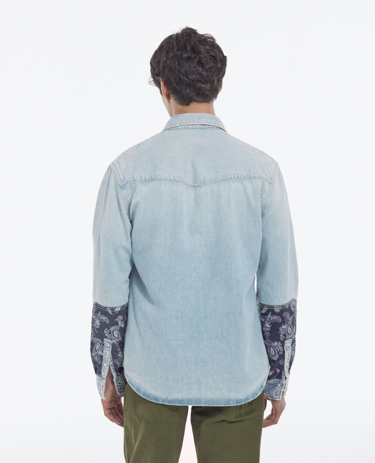 Western style sale denim shirt
