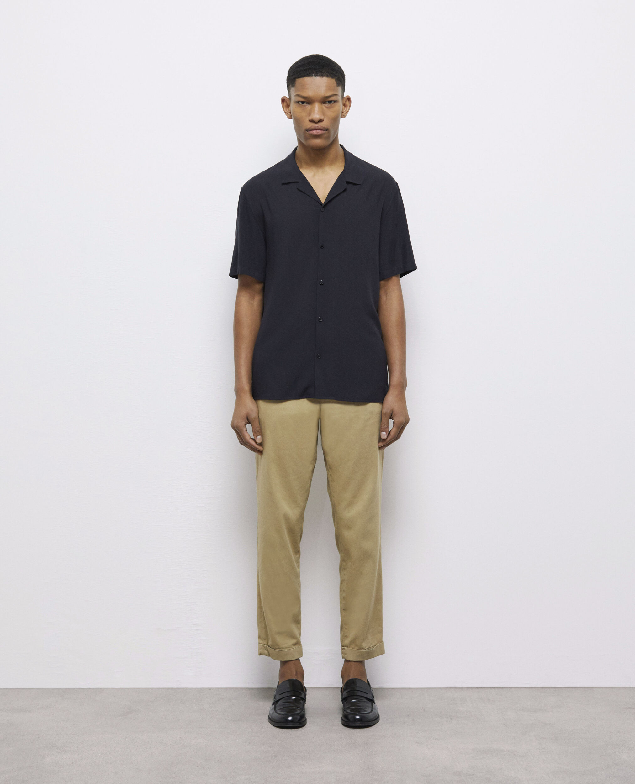 Navy sales casual shirt