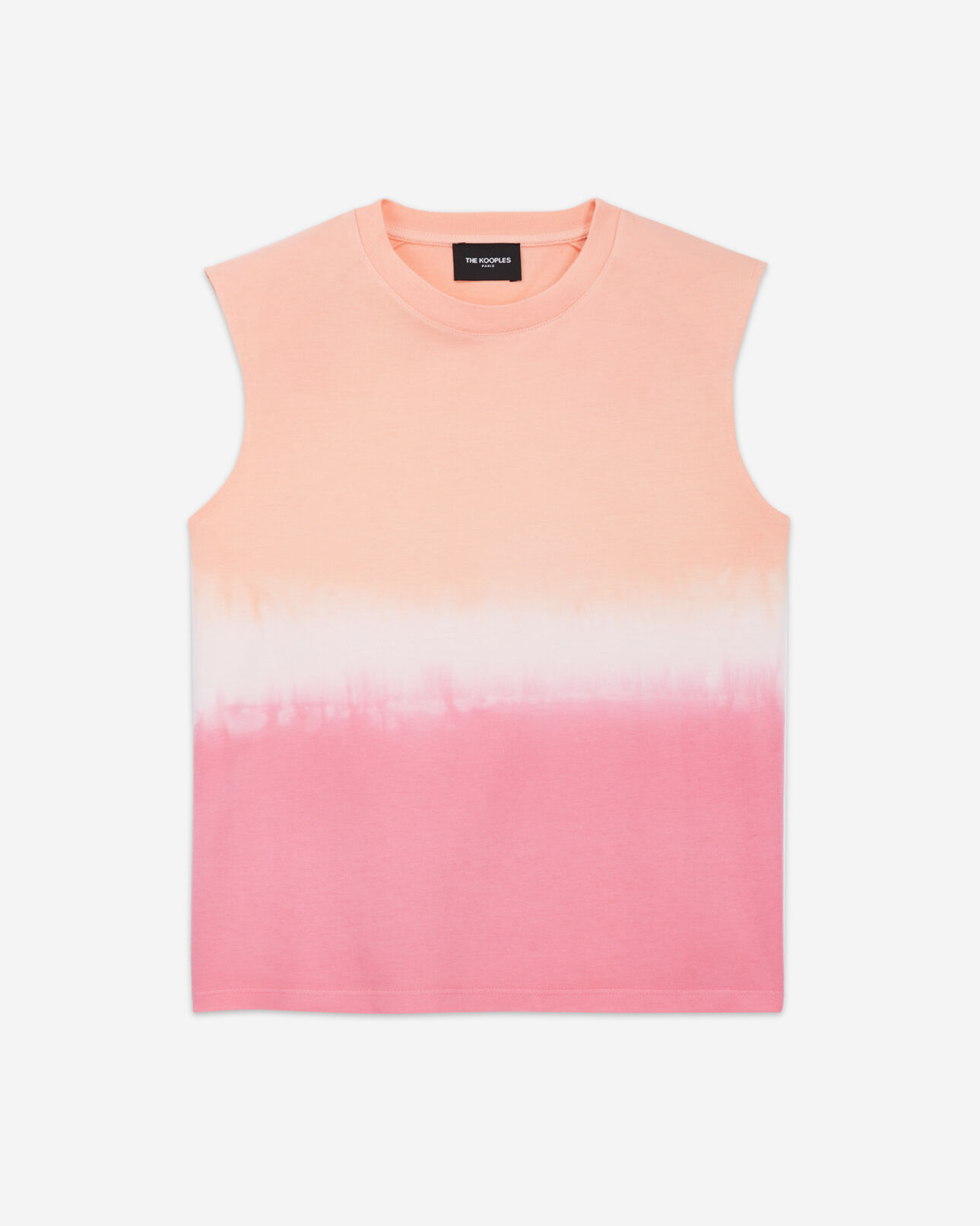 The Kooples FEMME BLUSH t-shirt coton rose et blanc motif dégradé