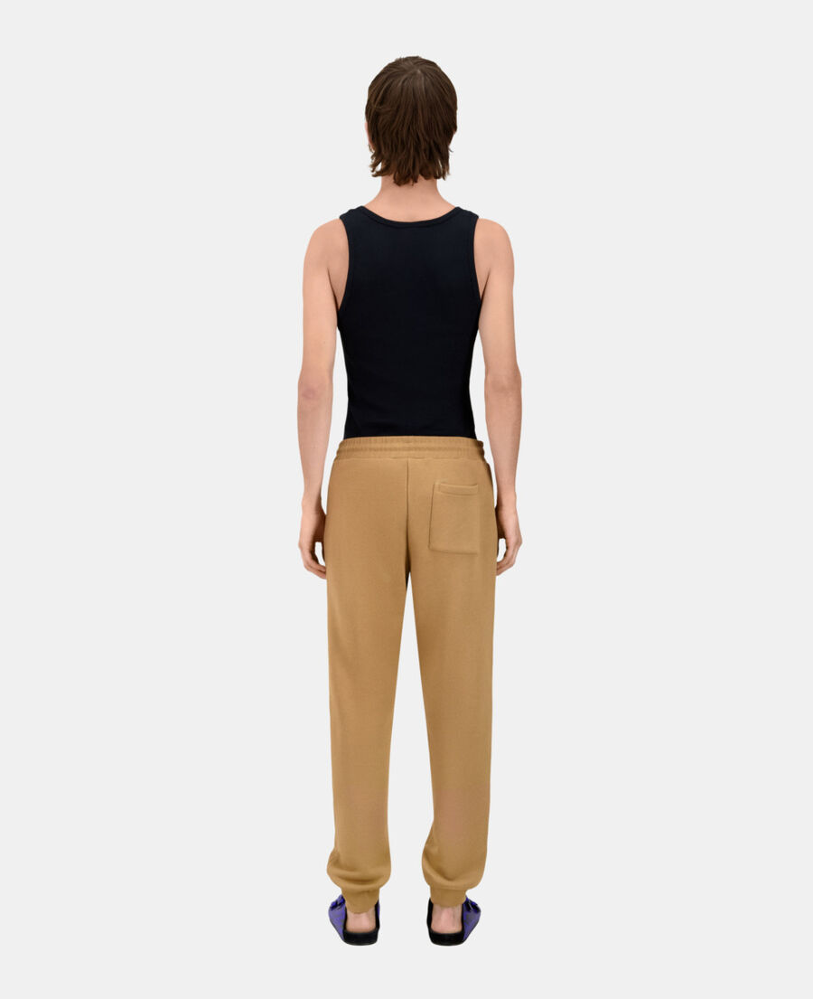 The Kooples HERREN LIGHT BROWN camelfarbene jogginghose mit logo