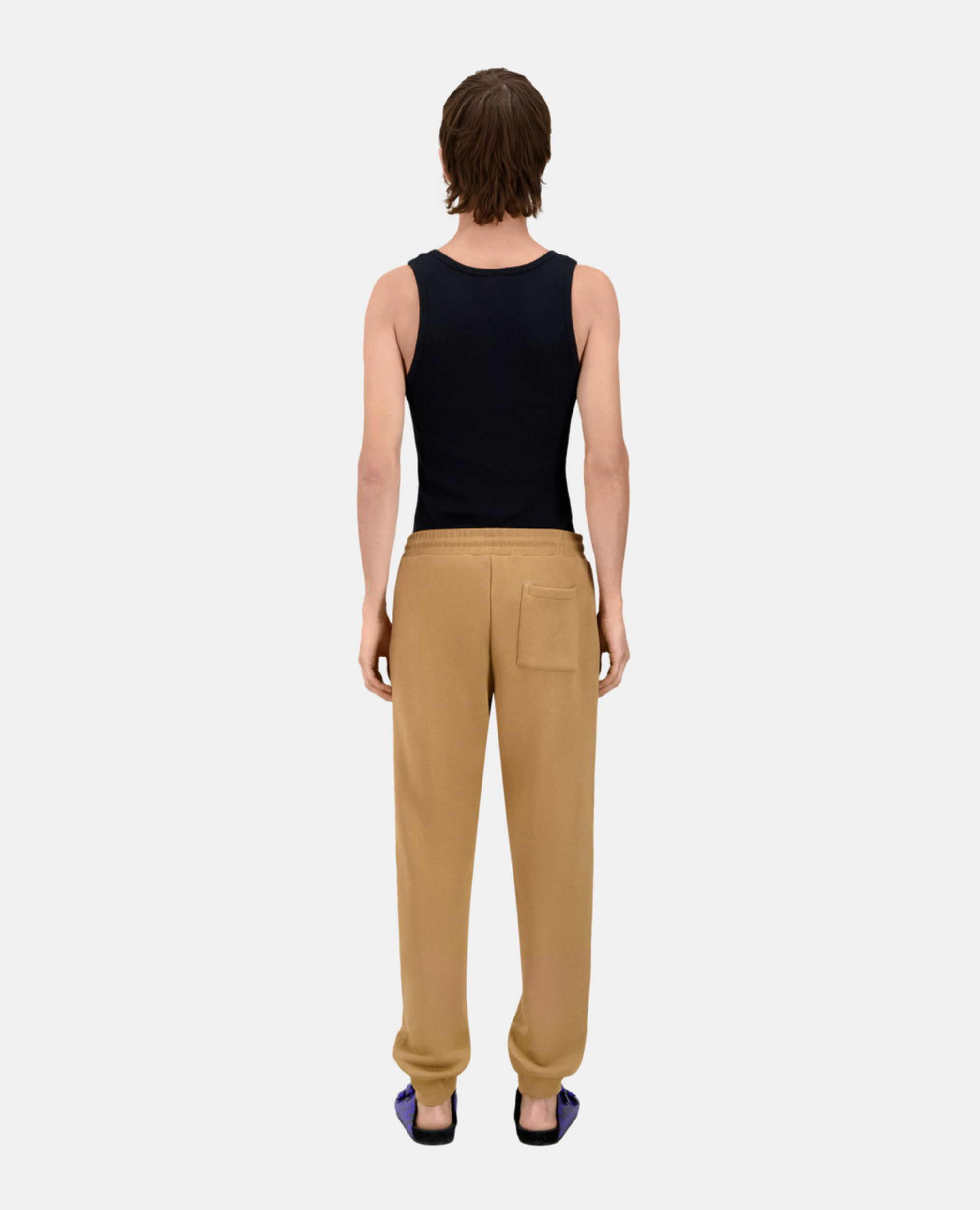Camelfarbene Jogginghose mit Logo, LIGHT BROWN, hi-res image number null