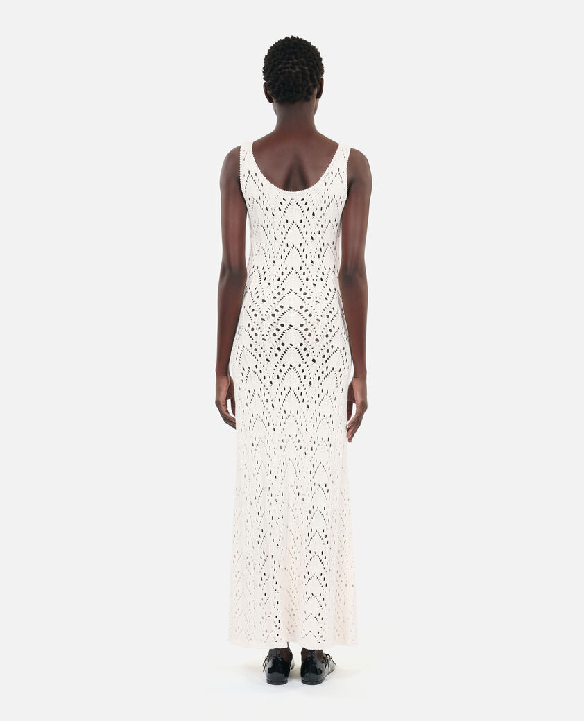 The Kooples F ECRU long ecru knit dress