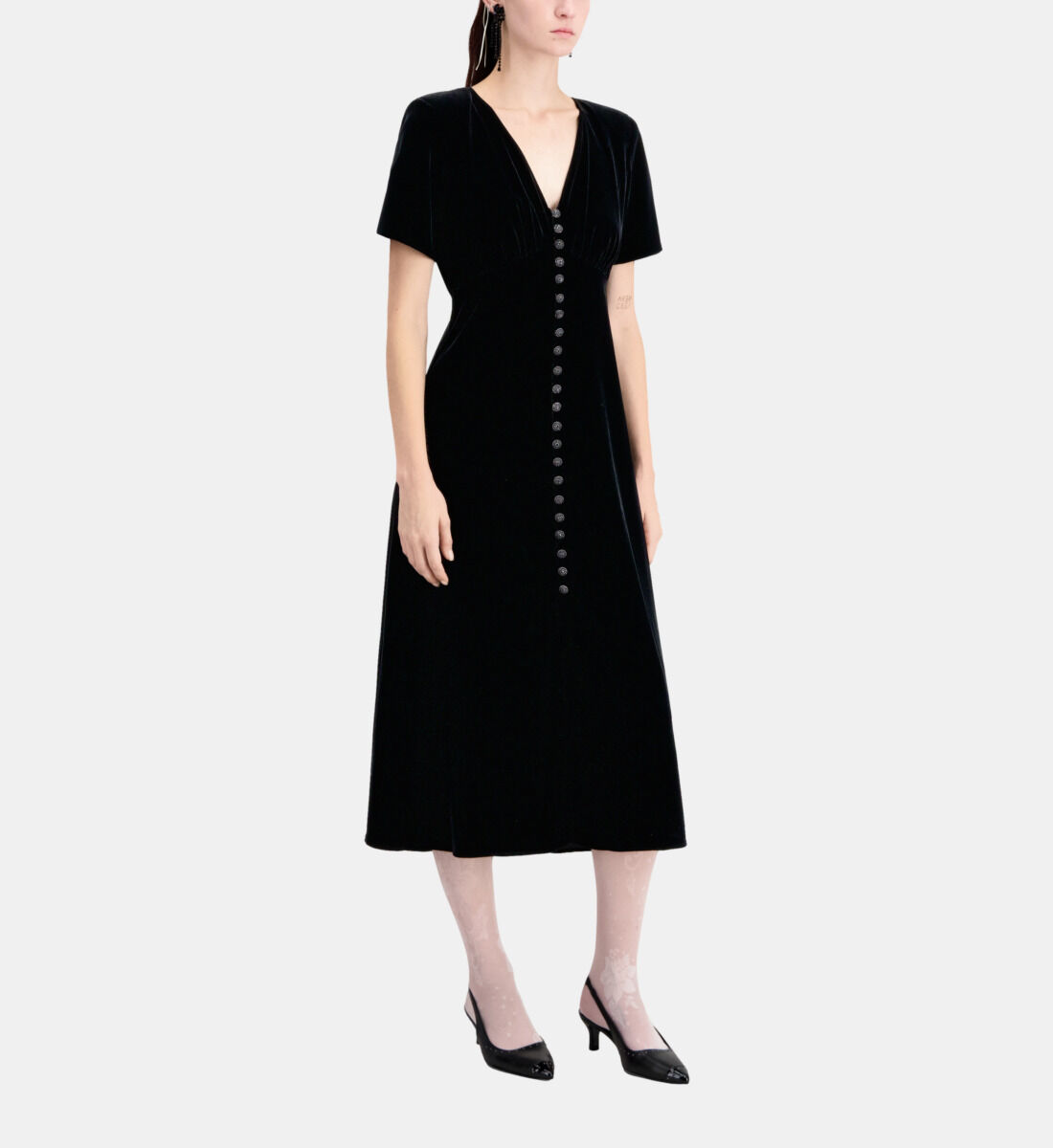 Robe longue velours noir cheap