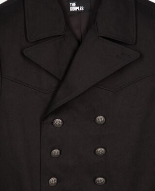 The Kooples MEN DARK GREY grey cotton coat