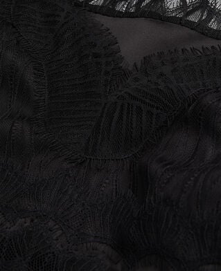 The Kooples WOMEN BLACK black camisole with lace details