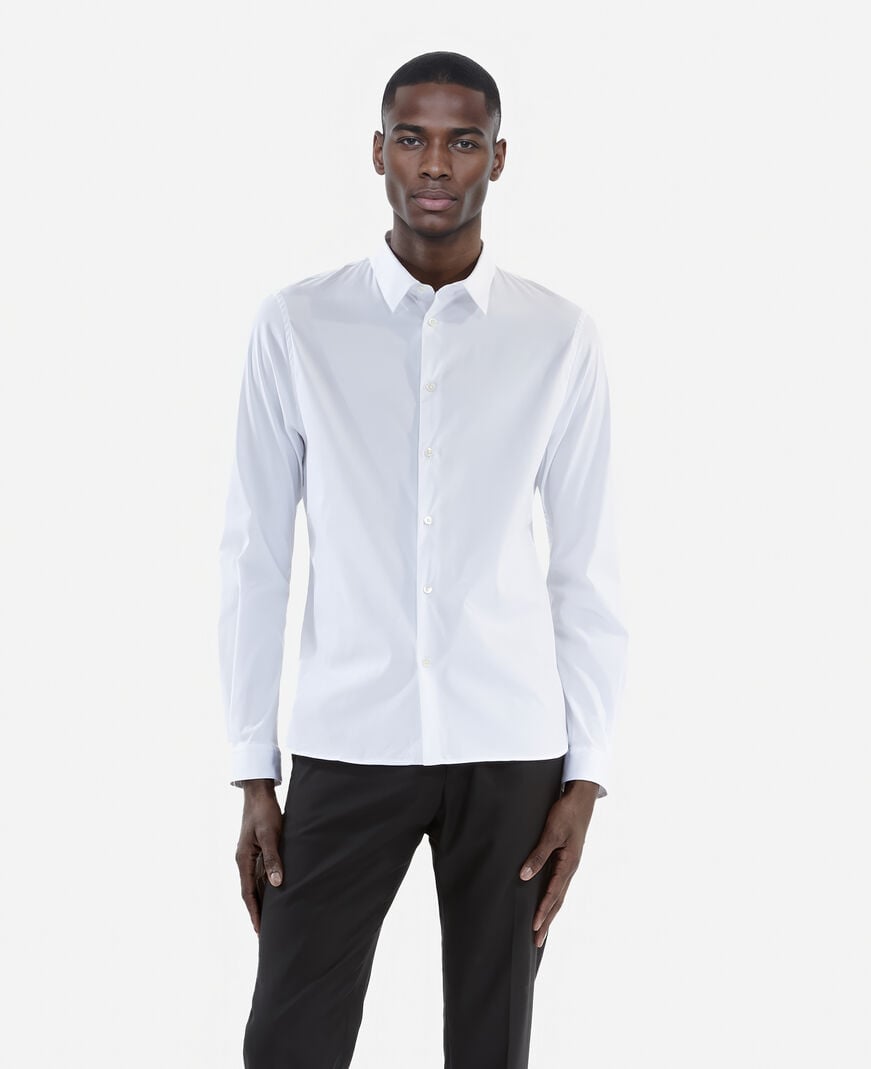 The Kooples MEN WHITE formal white poplin shirt