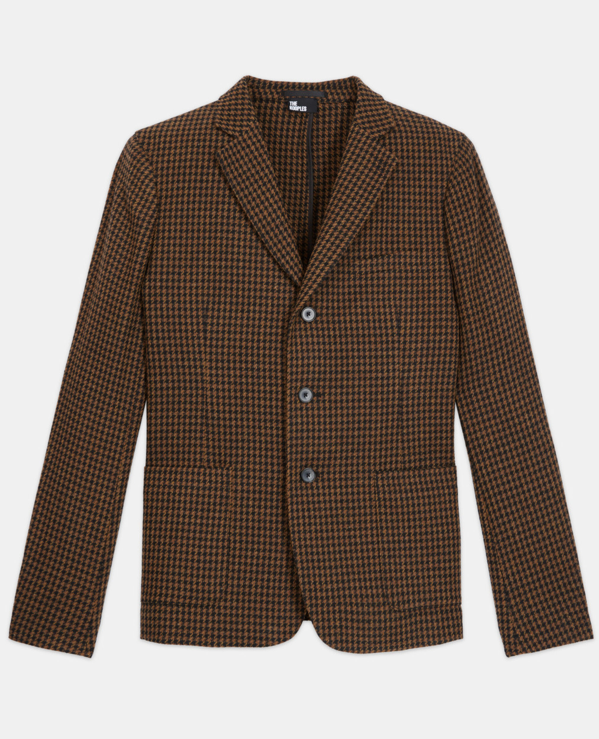 Patterned jacket, BLACK BROWN, hi-res image number null