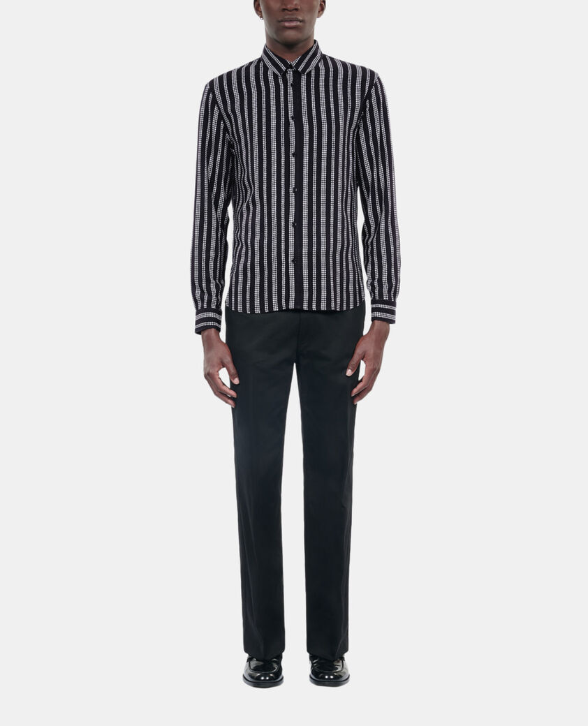 The Kooples HOMBRE BLACK WHITE camisa estampada