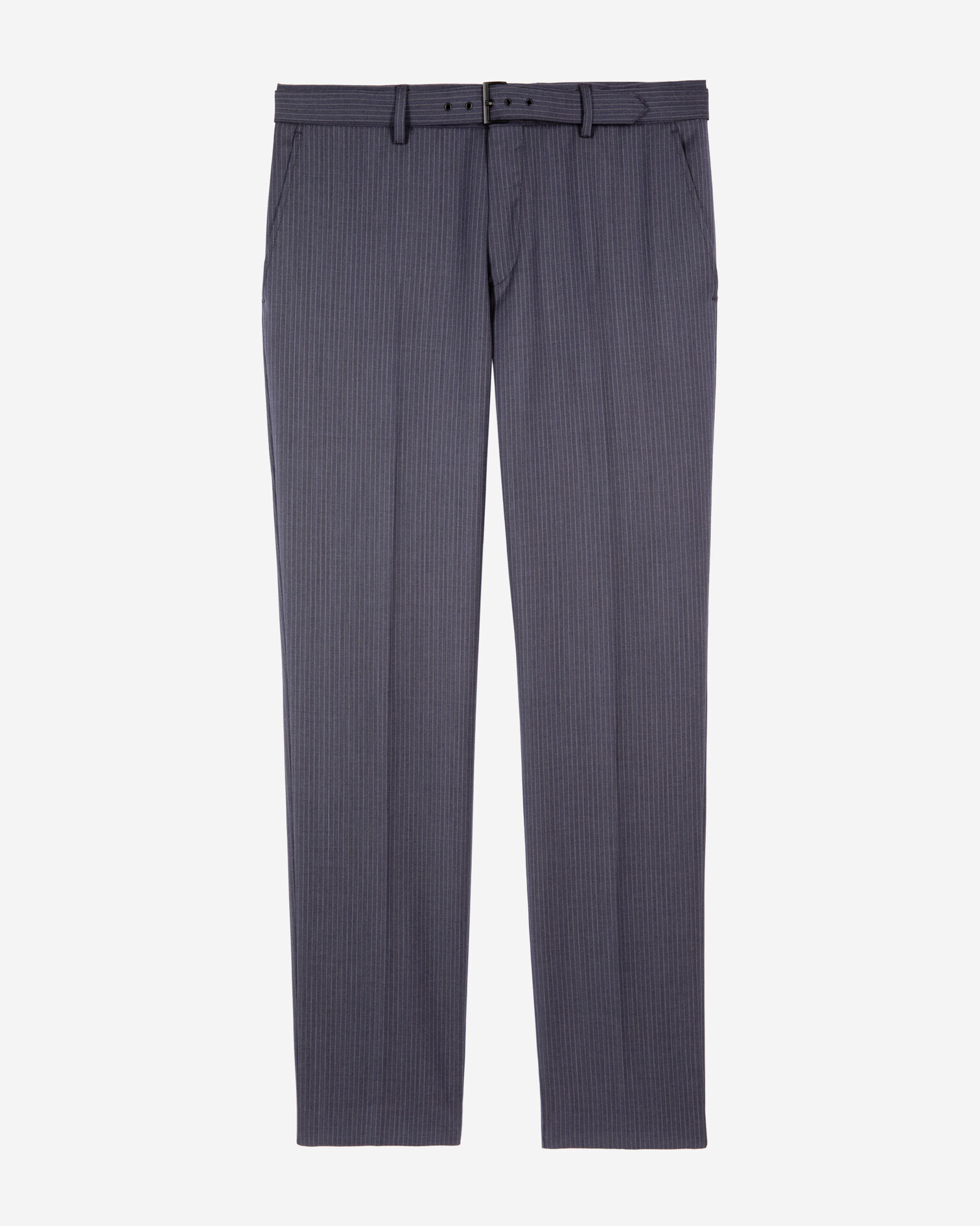Blue pinstripe suit pants, BLUE, hi-res image number null