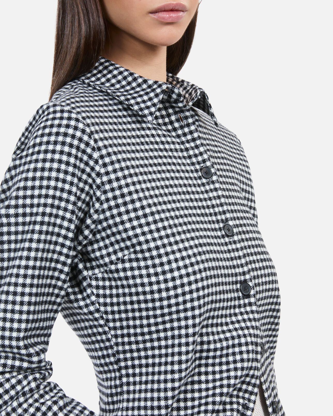 The Kooples MUJER BLACK WHITE camisa cuadros vichy
