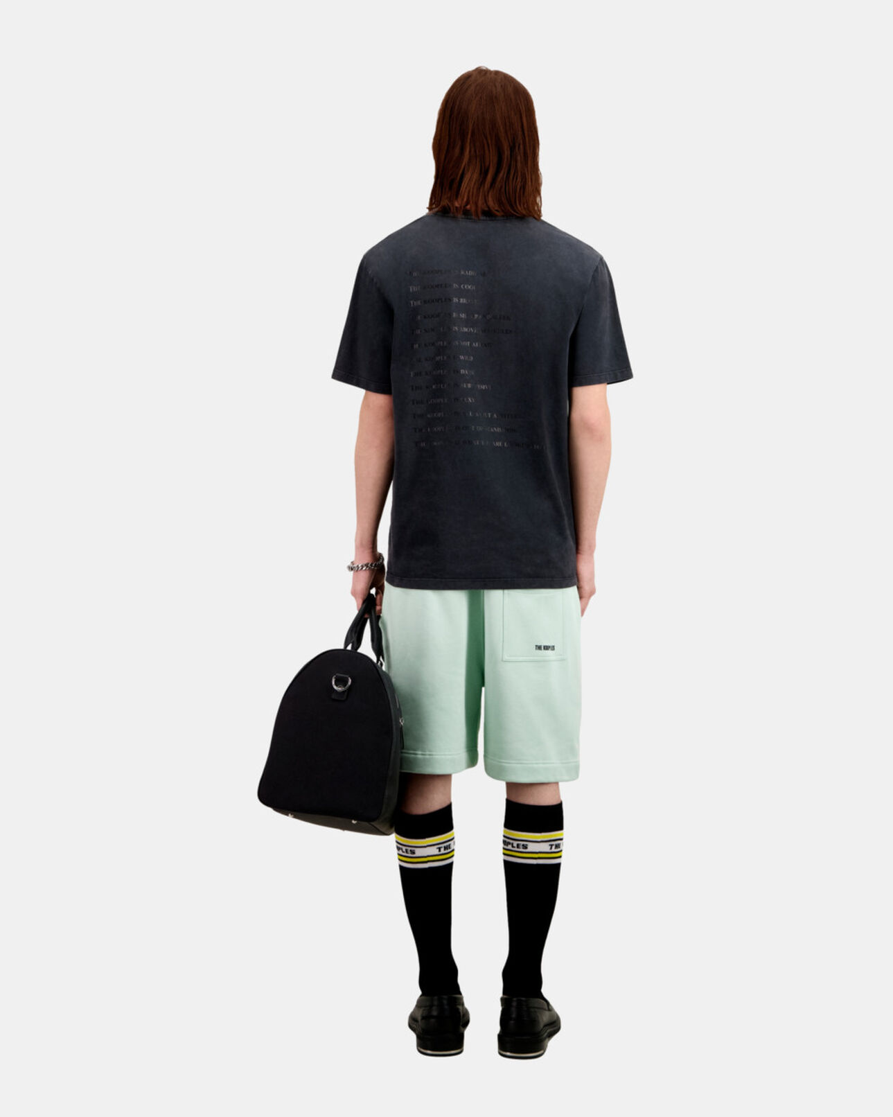 The Kooples HOMBRE BLACK WASHED camiseta what is negra