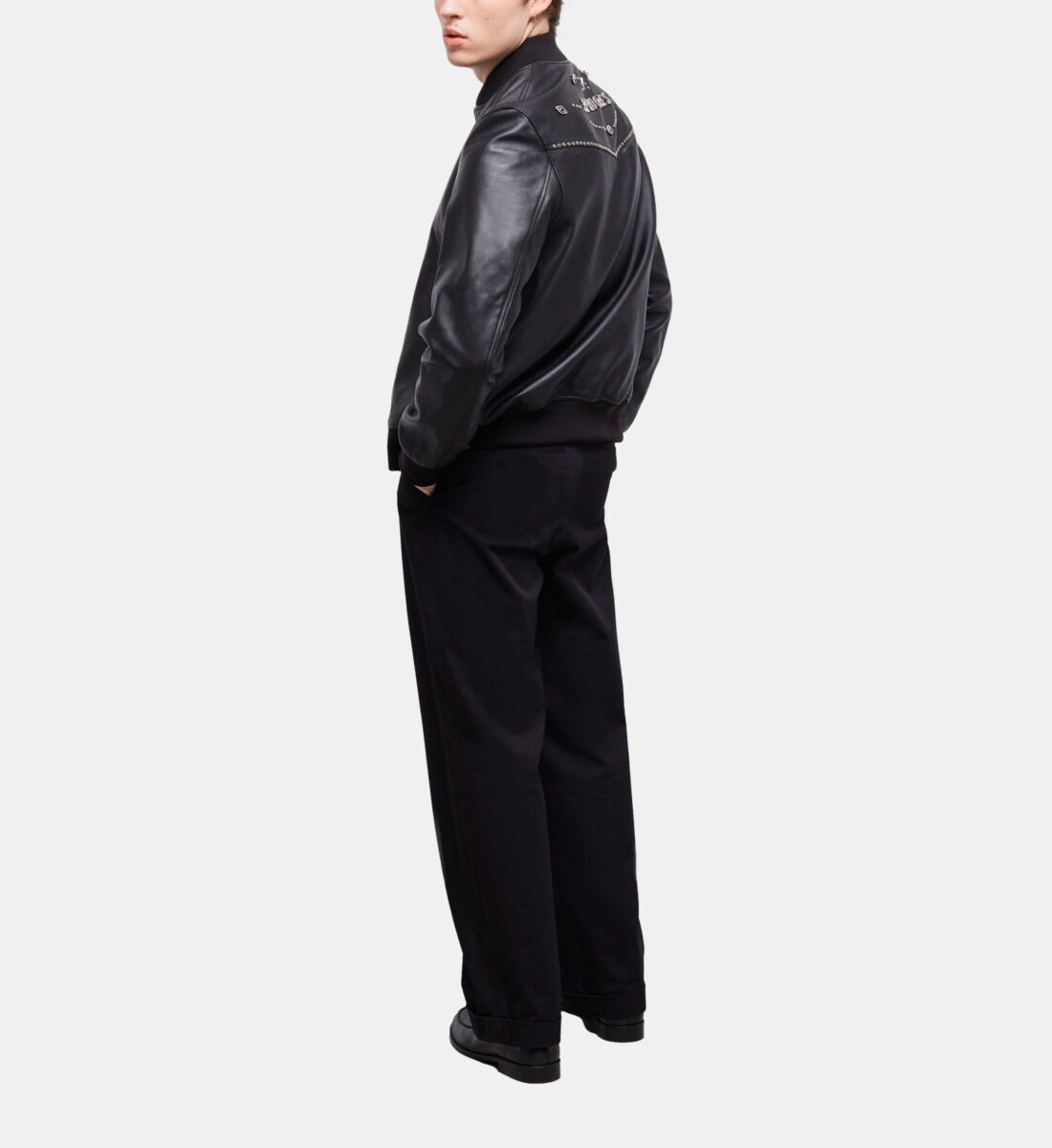 The kooples store leather bomber jacket