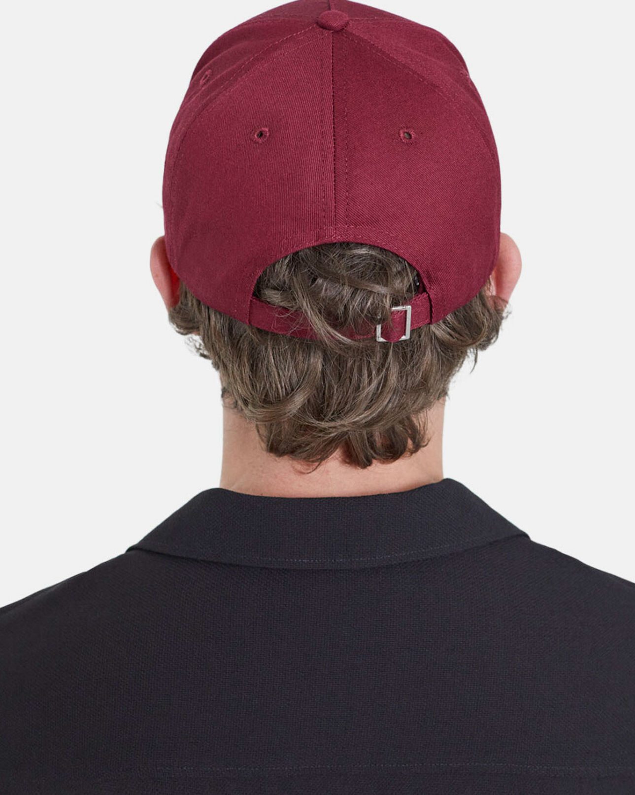 The Kooples MIXTA BURGUNDY gorra algodón burdeos logotipo glossy