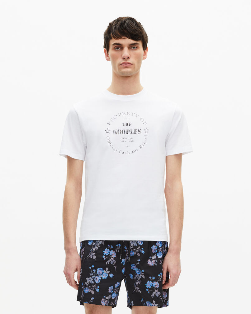 The Kooples HOMME BLACK BLUE maillot de bain imprimé fleuri noir