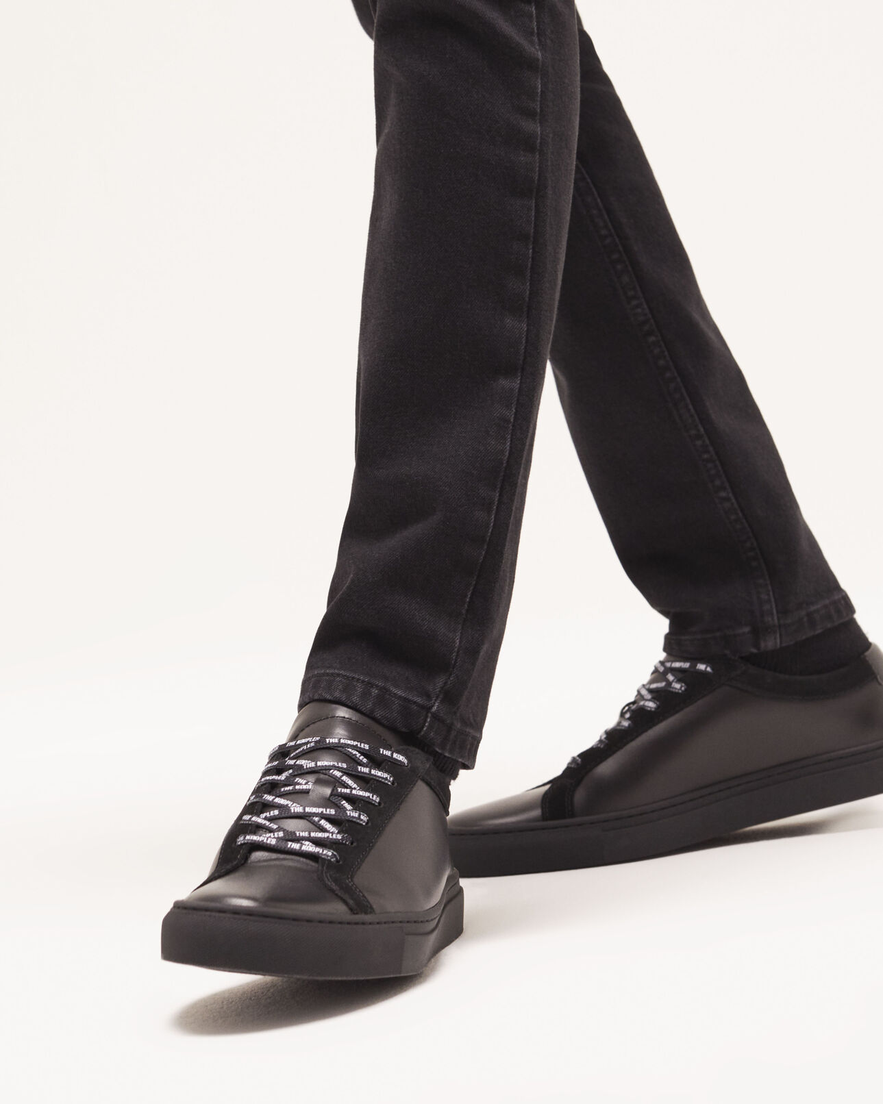 The Kooples HOMME BLACK baskets noires