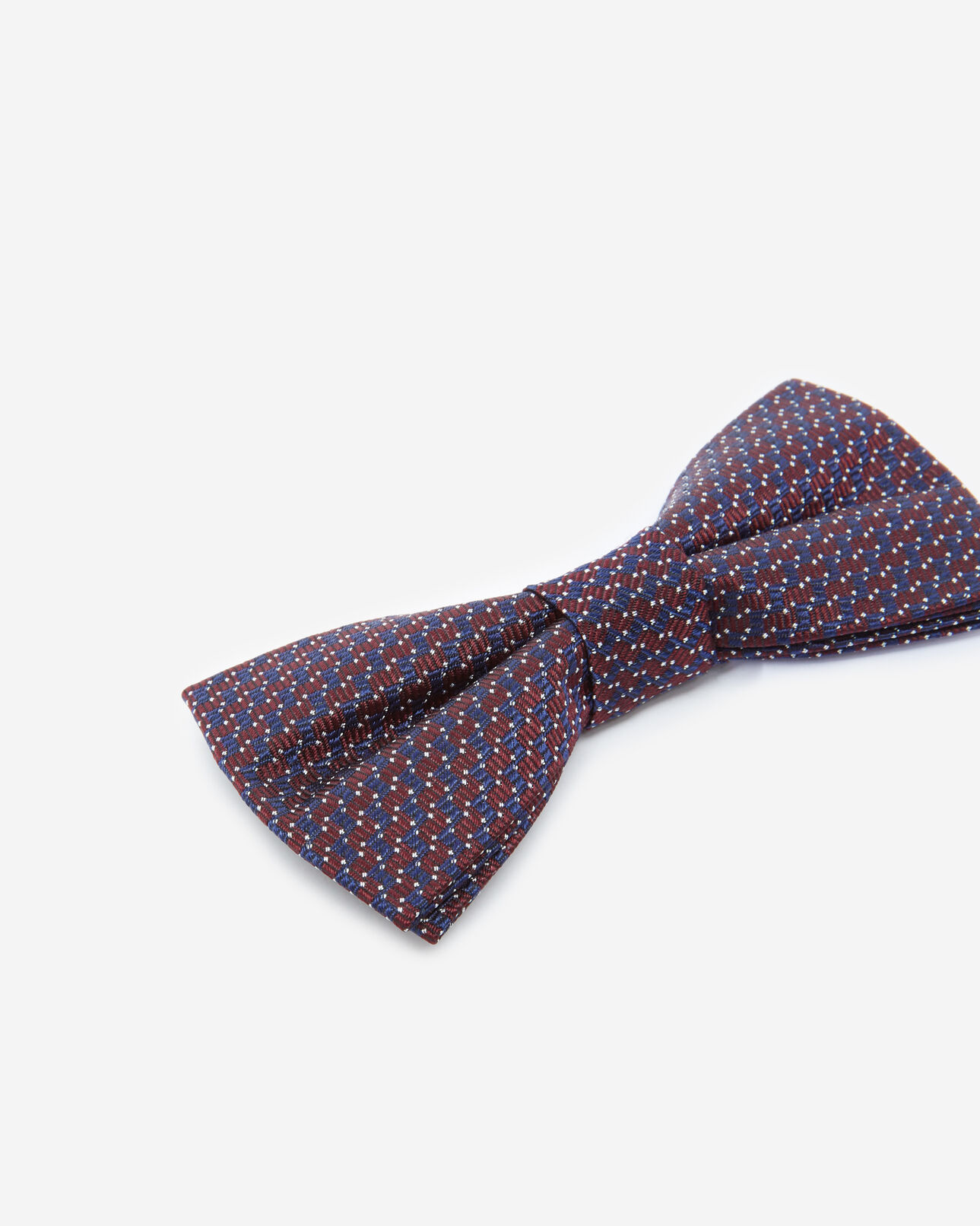 The Kooples MEN BORDEAUX / NAVY midnight blue silk bow tie