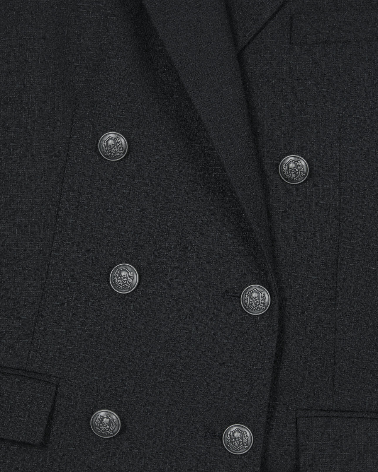 The Kooples FEMME BLACK veste tailleur en laine mélangée noire
