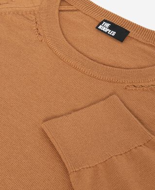 The Kooples HOMME CAMEL pull en laine m&eacute;rinos camel