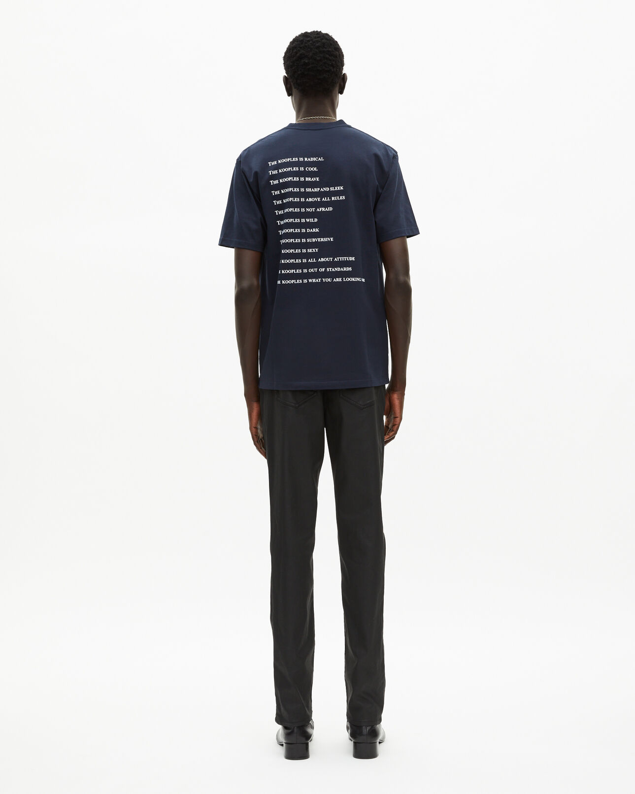 The Kooples MEN NAVY what is blue t-shirt